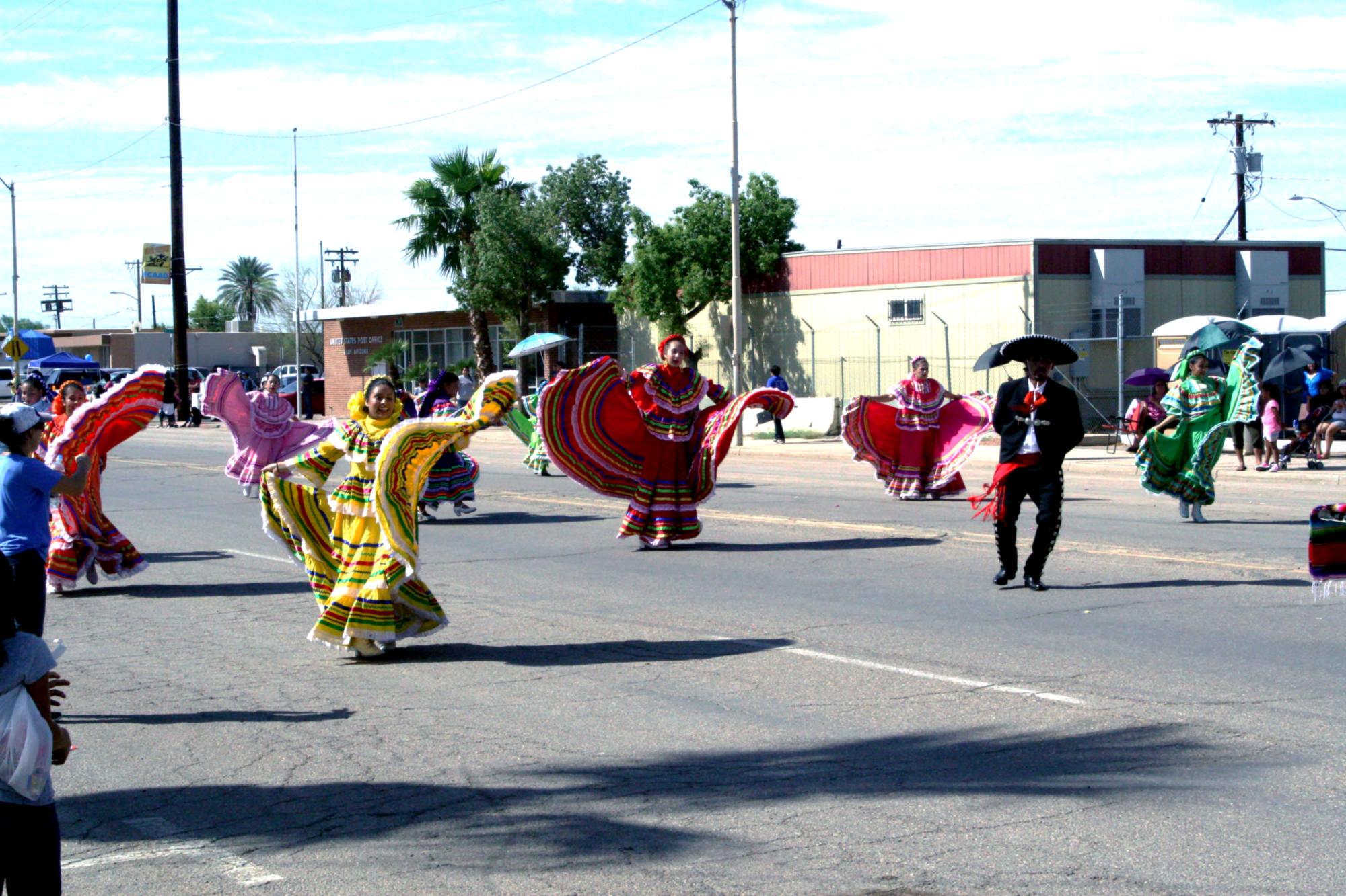 Dance Group On Road